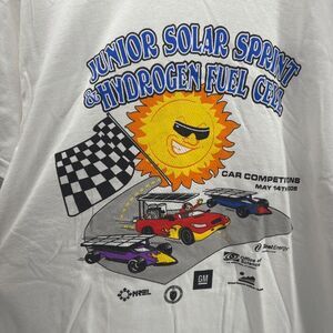 Vintage Junior Solar Sprint & Hydrogen Fuel Cell Shirt Size M Science GM Xcel